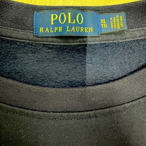 Polo Ralph Lauren Sweatshirt Big Pony XL Navy Red White Logo Crewneck Clean USA - Picture 3 of 7